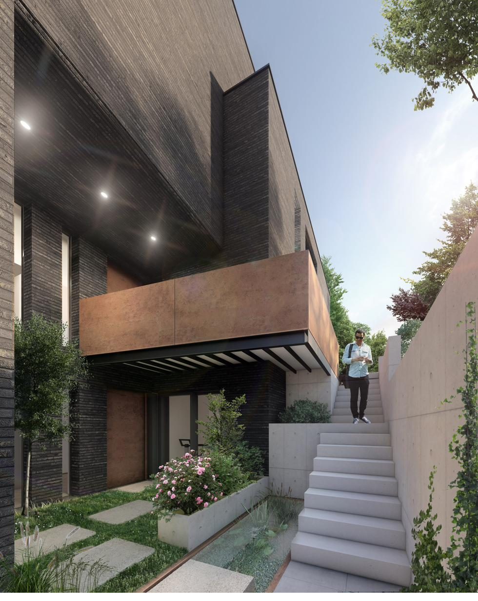 Private entrance courtyard